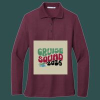 Women's Silk Touch Long Sleeve Polo Thumbnail