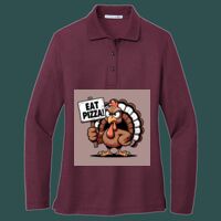 Women's Silk Touch Long Sleeve Polo Thumbnail