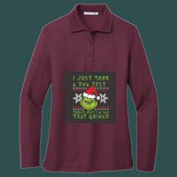 Women's Silk Touch Long Sleeve Polo Thumbnail