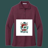 Women's Silk Touch Long Sleeve Polo Thumbnail