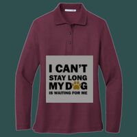Women's Silk Touch Long Sleeve Polo Thumbnail