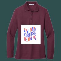 Women's Silk Touch Long Sleeve Polo Thumbnail