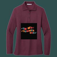 Women's Silk Touch Long Sleeve Polo Thumbnail