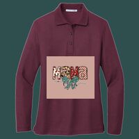 Women's Silk Touch Long Sleeve Polo Thumbnail