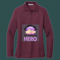 Women's Silk Touch Long Sleeve Polo Thumbnail