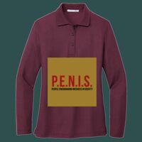 Women's Silk Touch Long Sleeve Polo Thumbnail