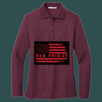 Women's Silk Touch Long Sleeve Polo Thumbnail