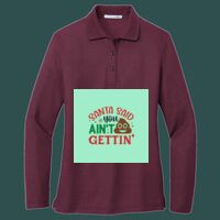 Women's Silk Touch Long Sleeve Polo Thumbnail