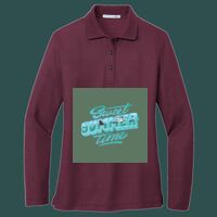 Women's Silk Touch Long Sleeve Polo Thumbnail