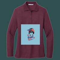 Women's Silk Touch Long Sleeve Polo Thumbnail