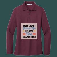 Women's Silk Touch Long Sleeve Polo Thumbnail
