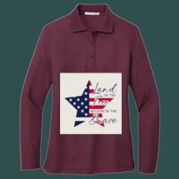 Women's Silk Touch Long Sleeve Polo Thumbnail