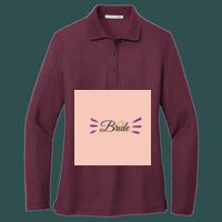Women's Silk Touch Long Sleeve Polo Thumbnail