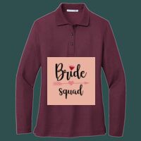 Women's Silk Touch Long Sleeve Polo Thumbnail