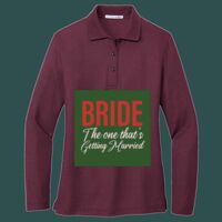 Women's Silk Touch Long Sleeve Polo Thumbnail