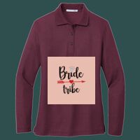 Women's Silk Touch Long Sleeve Polo Thumbnail