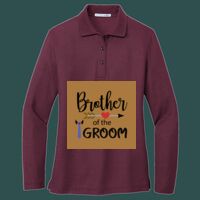 Women's Silk Touch Long Sleeve Polo Thumbnail