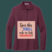 Women's Silk Touch Long Sleeve Polo Thumbnail