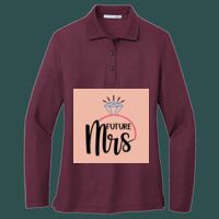 Women's Silk Touch Long Sleeve Polo Thumbnail