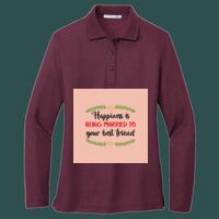 Women's Silk Touch Long Sleeve Polo Thumbnail