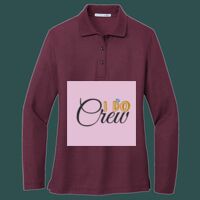 Women's Silk Touch Long Sleeve Polo Thumbnail