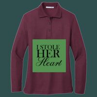 Women's Silk Touch Long Sleeve Polo Thumbnail