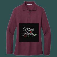 Women's Silk Touch Long Sleeve Polo Thumbnail