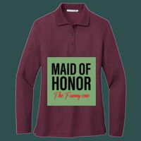 Women's Silk Touch Long Sleeve Polo Thumbnail