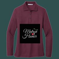 Women's Silk Touch Long Sleeve Polo Thumbnail