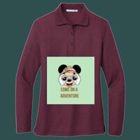 Women's Silk Touch Long Sleeve Polo Thumbnail