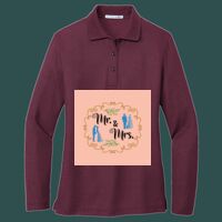 Women's Silk Touch Long Sleeve Polo Thumbnail