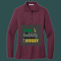 Women's Silk Touch Long Sleeve Polo Thumbnail