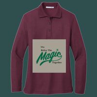 Women's Silk Touch Long Sleeve Polo Thumbnail