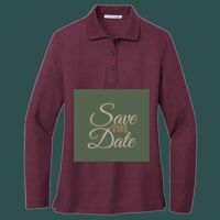 Women's Silk Touch Long Sleeve Polo Thumbnail