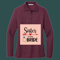 Women's Silk Touch Long Sleeve Polo Thumbnail