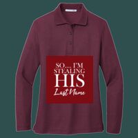 Women's Silk Touch Long Sleeve Polo Thumbnail