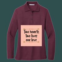 Women's Silk Touch Long Sleeve Polo Thumbnail