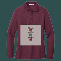 Women's Silk Touch Long Sleeve Polo Thumbnail