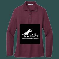Women's Silk Touch Long Sleeve Polo Thumbnail