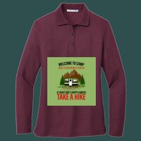 Women's Silk Touch Long Sleeve Polo Thumbnail