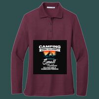 Women's Silk Touch Long Sleeve Polo Thumbnail