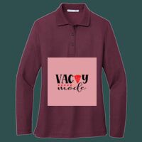 Women's Silk Touch Long Sleeve Polo Thumbnail